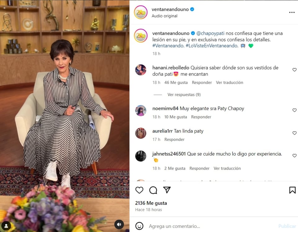 Pati Chapoy enfermedad, fascitis plantar, video, redes sociales, MundoNOW