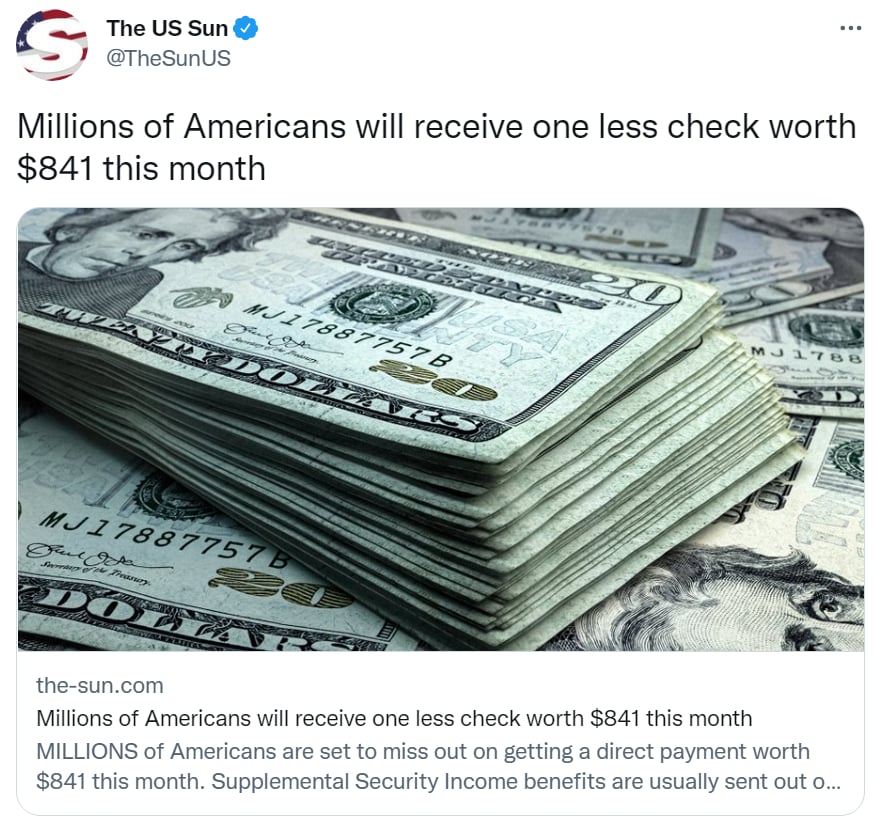 Cheques estímulo económico