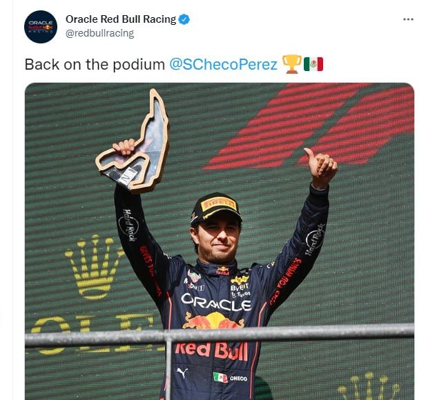 ‘Checo’ Pérez logra nuevo podio en la F1