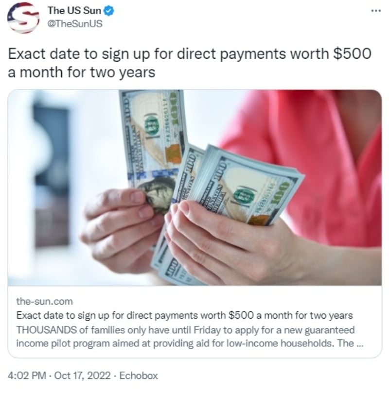 $500 monthly check: What are the requirements?