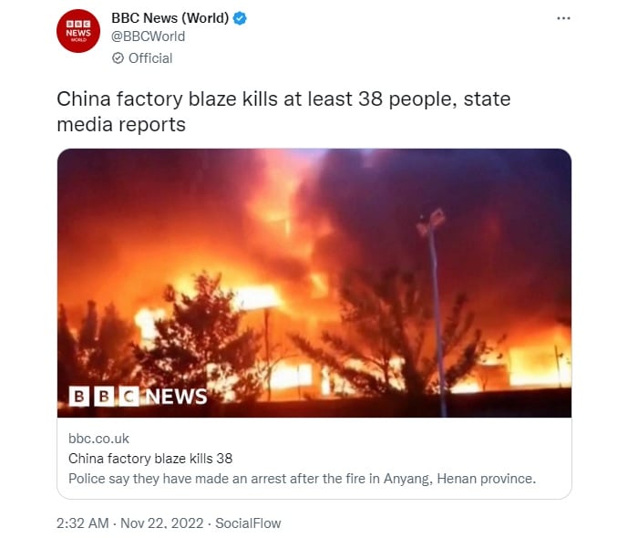 Brutal incendio envuelve fábrica al menos 38 muertos
