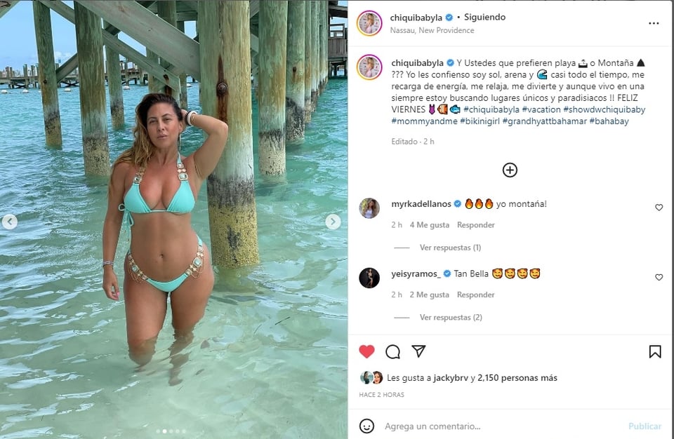 Chiquibaby traje de baño: Se gana los piropos