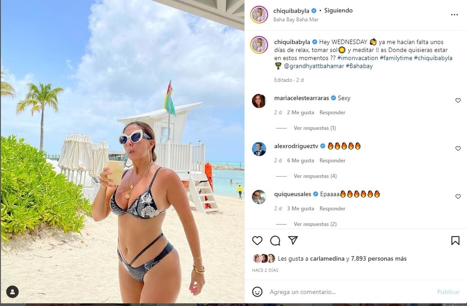 Chiquibaby deslumbra en traje de baño