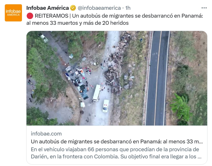 Migrants bus falls precipice