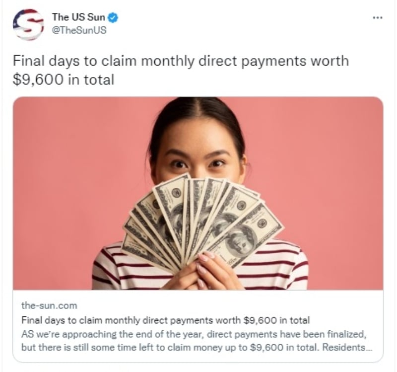 Últimos días para reclamar nuevo cheques de $ 9,600