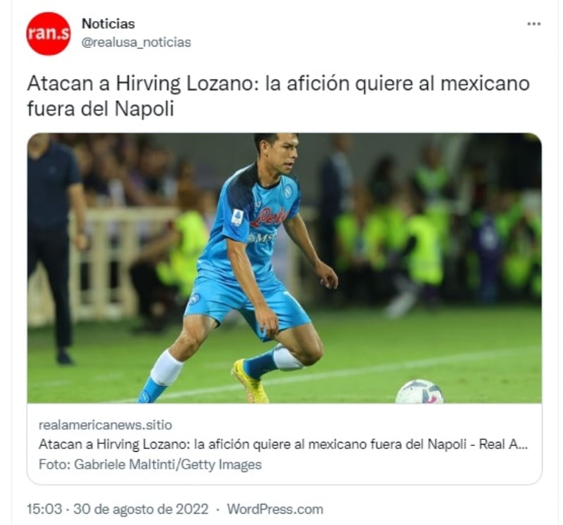 Hirving Chuky Lozano sufre aparatoso accidente en un juego