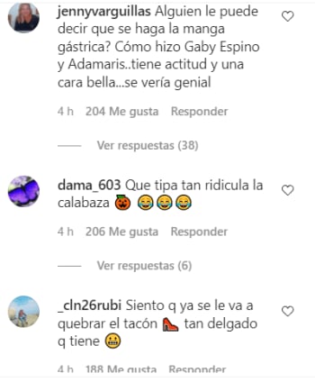 They tell him to operate like Adamari López; appears twerking in an orange dress and is attacked