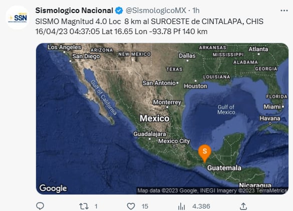 Sismos México