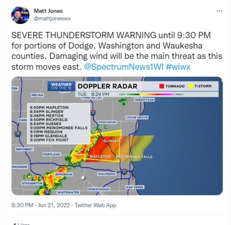 Alerta de clima en los Estados Unidos