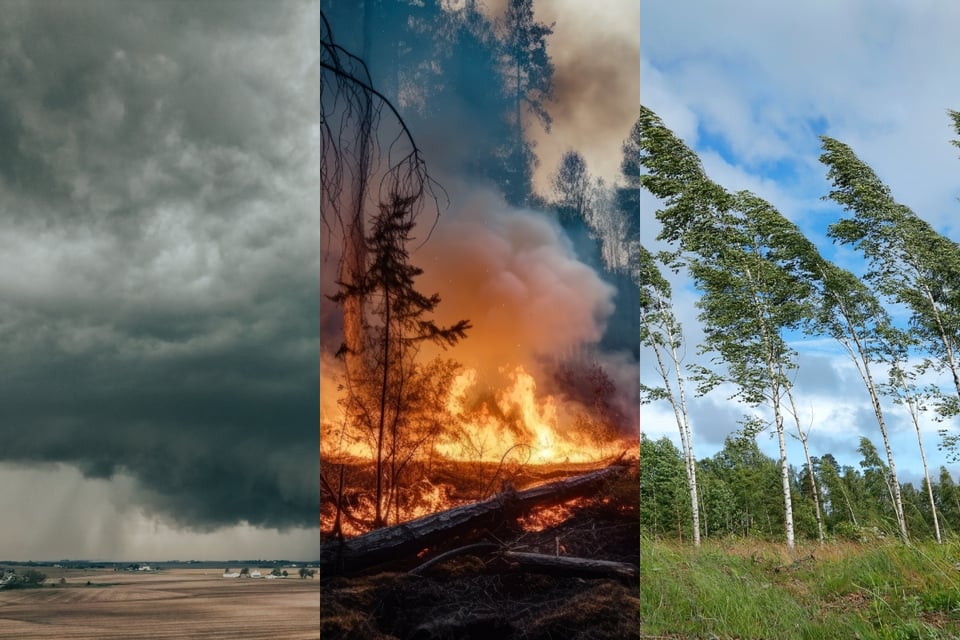 Dan advertencia de incendios y vientos fuertes para centro de EEUU