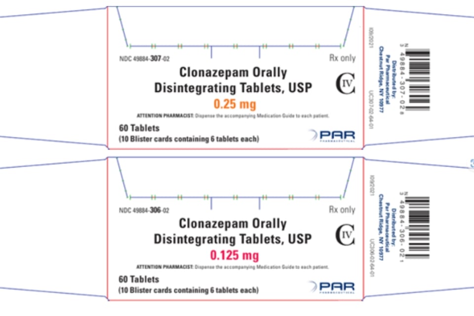 Reportan recall en pastillas de clonazepam ante mal etiquetado