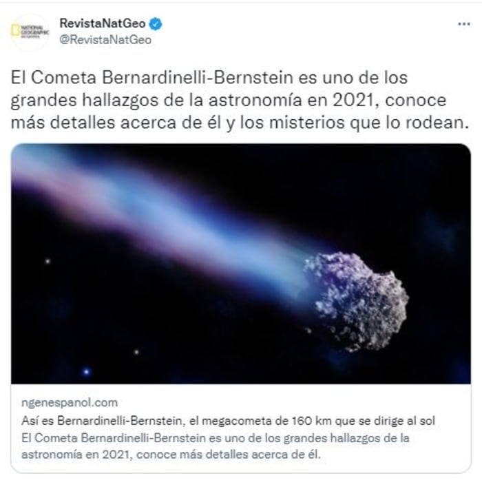 They estimate the year in which it will enter the solar system