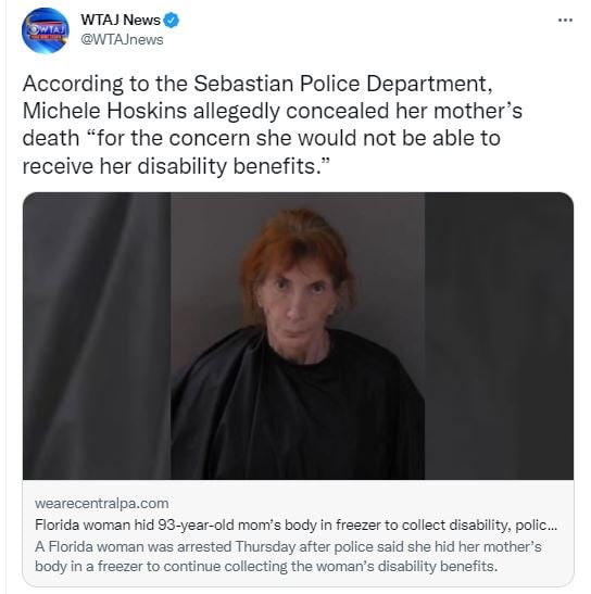 Compró un congelador y ocultó el cadáver de su madre