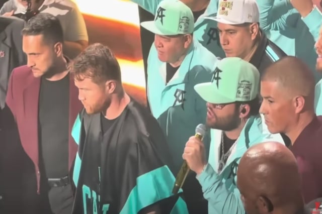 What does Luis R Conriquez’s corrido say about Canelo?