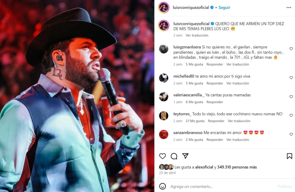 Luis R Conriquez nueva novia, relación, noviazgo, amor, MundoNOW