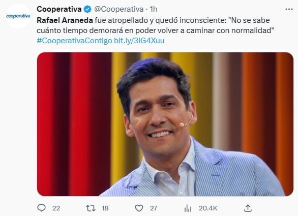 Presentador hospitalizado