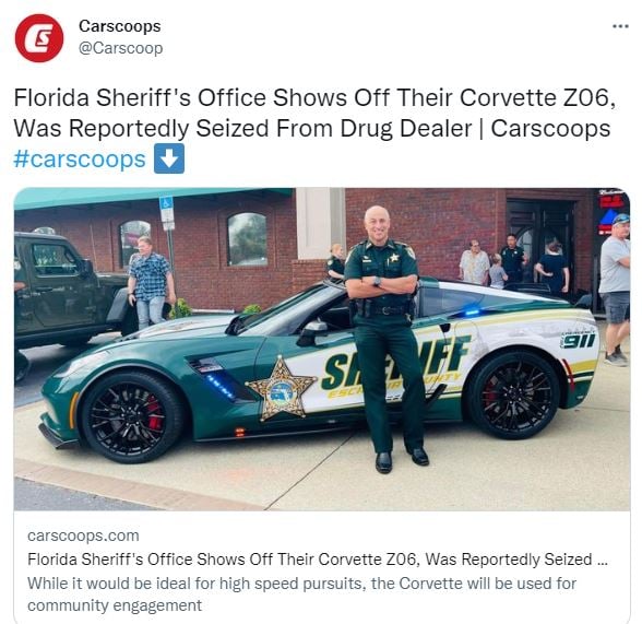 Incautan Corvette Z06 y lo suman a flota policial