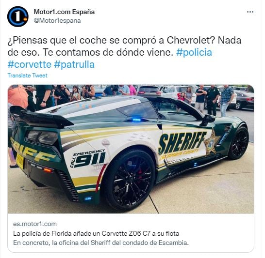 El deportivo pertenecía a traficantes de drogas locales