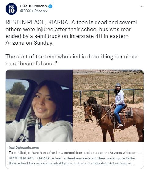 Kiarra Alma fue la adolescente que perdió la vida