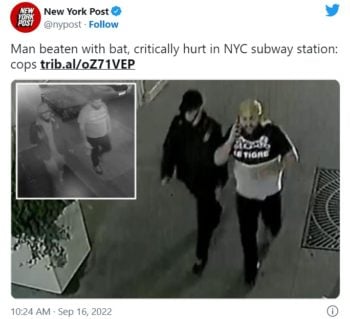 Atacan batazos pasajero en metro
