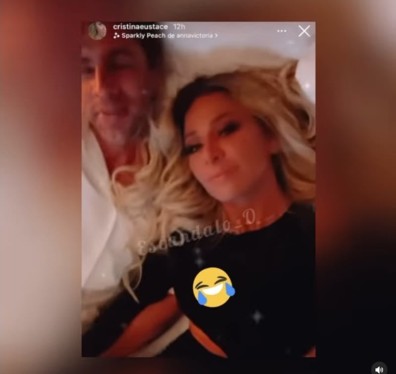 Cristina Eustace appears with Cristian de la Campa and is criticized for being instead of with her son
