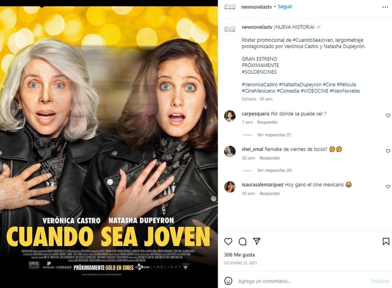 Natasha Dupeyrón Cuando Sea Joven: ¿Cómo es a nivel profesional trabajar con una estrella como Verónica Castro?