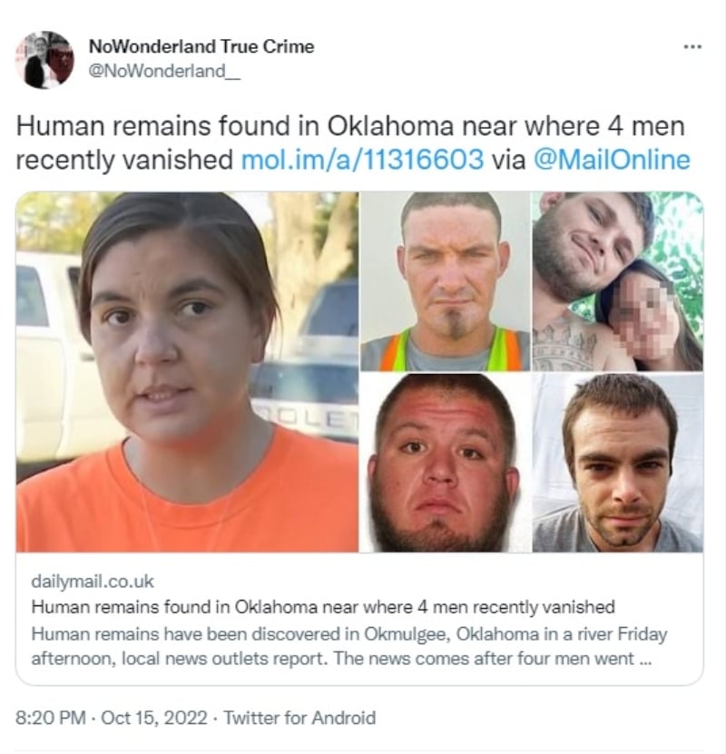 Cómo hallaron cuerpos Oklahoma: Fueron reportados como desaparecidos