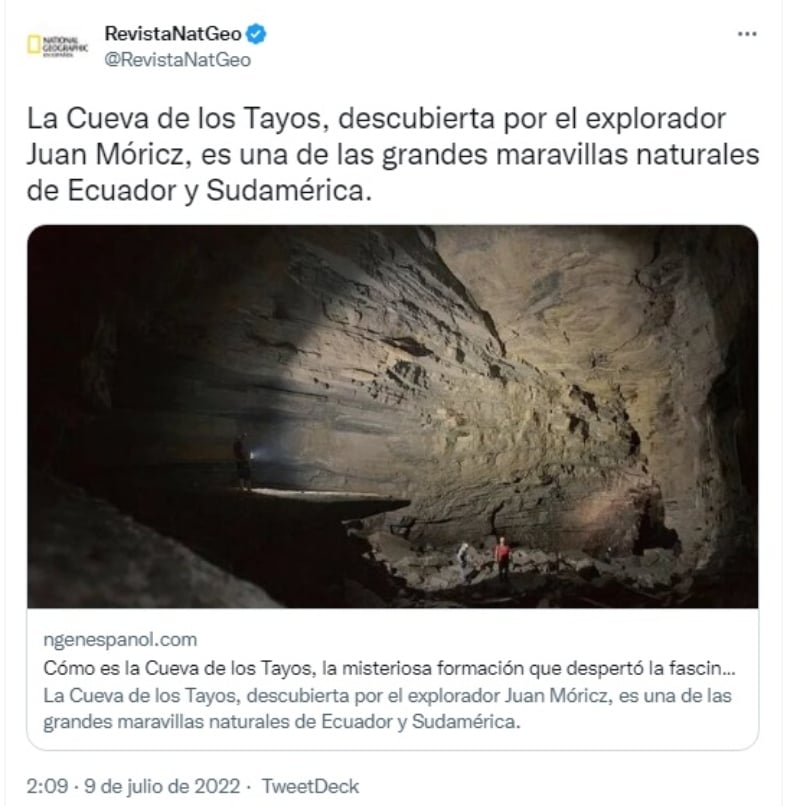 La Cueva de los Tayos: Neil Armstrong quedó impactado