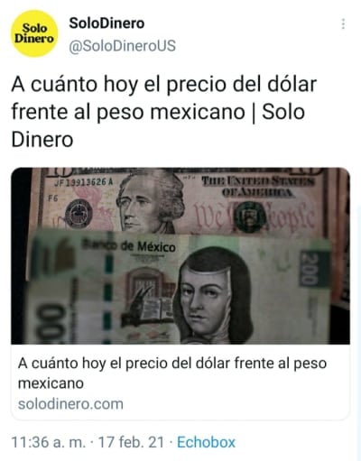 Mexican peso February 17: This is how the dollar sells today 