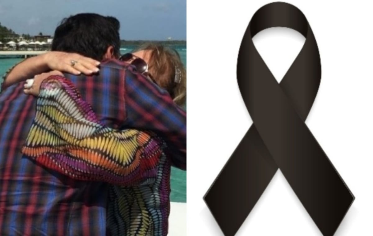 Daniel Sarcos in mourning for a death in his family