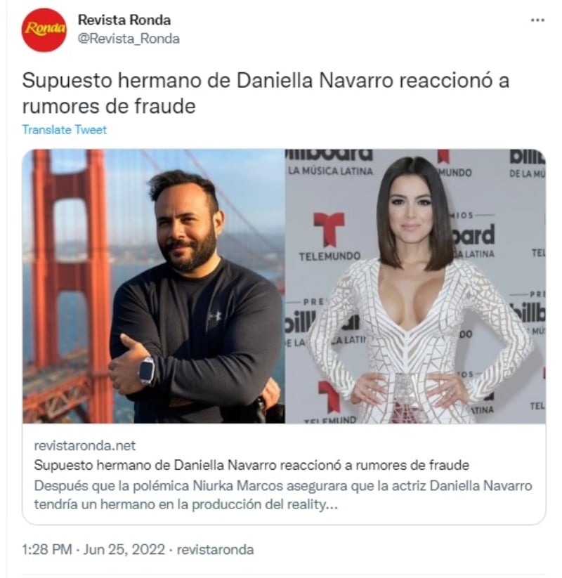 ¿Qué opinas sobre los rumores sobre que tenías un hermano en la producción?