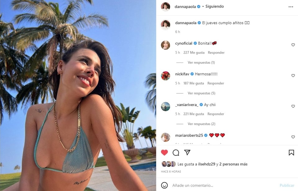 Danna Paola descuido bikini: "El jueves cumplo añitos"