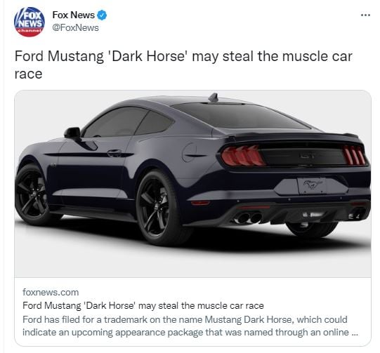 Ford Mustang Dark Horse sería un bestial muscle car