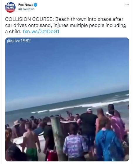 El dramático mensaje del conductor antes del choque en la playa