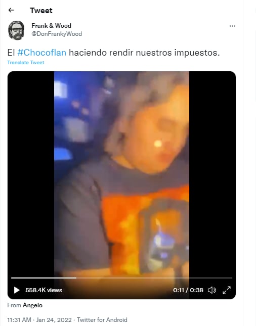 Captan a hijo menor del presidente de la república en un antro