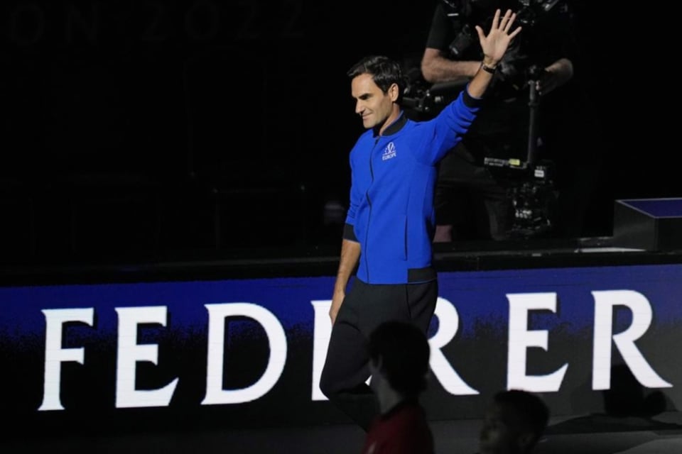 El último partido de Roger Federer es una derrota en dobles con Rafael Nadal
