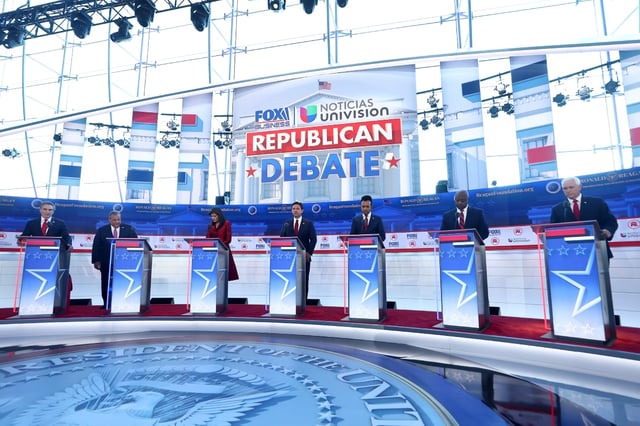Aspirantes republicanos a la presidencia de EEUU se enfrentan en segundo debate