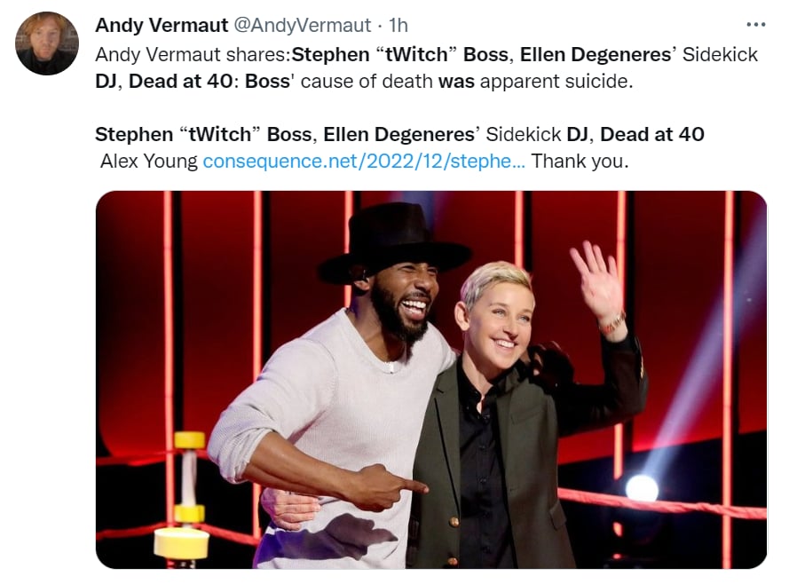 Muere Stephen tWitch Boss