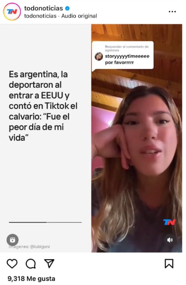 Argentina deportada Estados Unidos