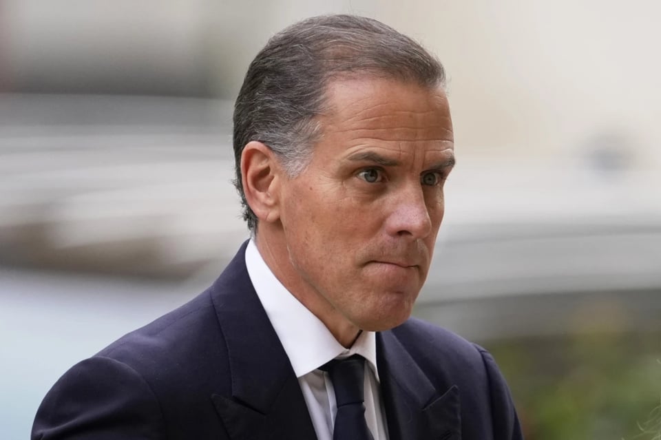 El hijo de Joe Biden, Hunter Biden, rompe en llanto en pleno juicio