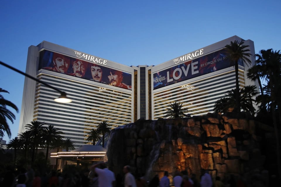 Anuncian que el icónico hotel The Mirage de Las Vegas cerrará sus puertas
