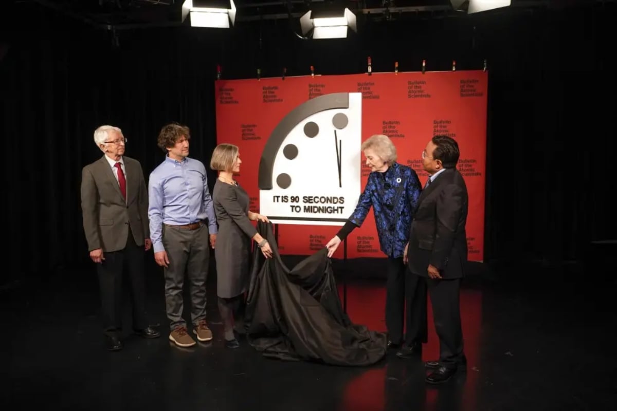 Reloj Juicio final 2024, Doomsday Clock, alerta, fin del mundo, MundoNOW
