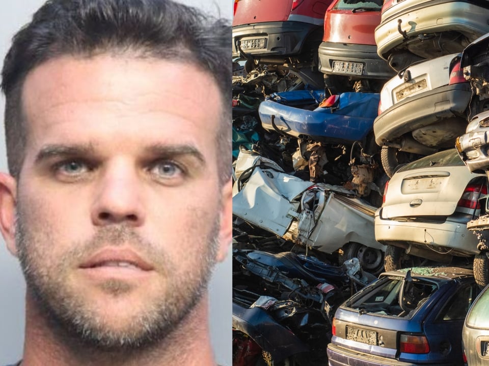 Descuartizar carros lo lleva a prisión por tercera vez en tres meses