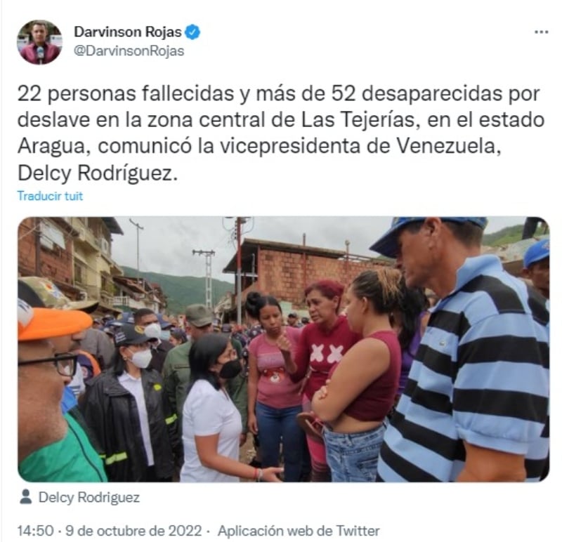 Muertos por deslave Venezuela: Confirman varios desaparecidos