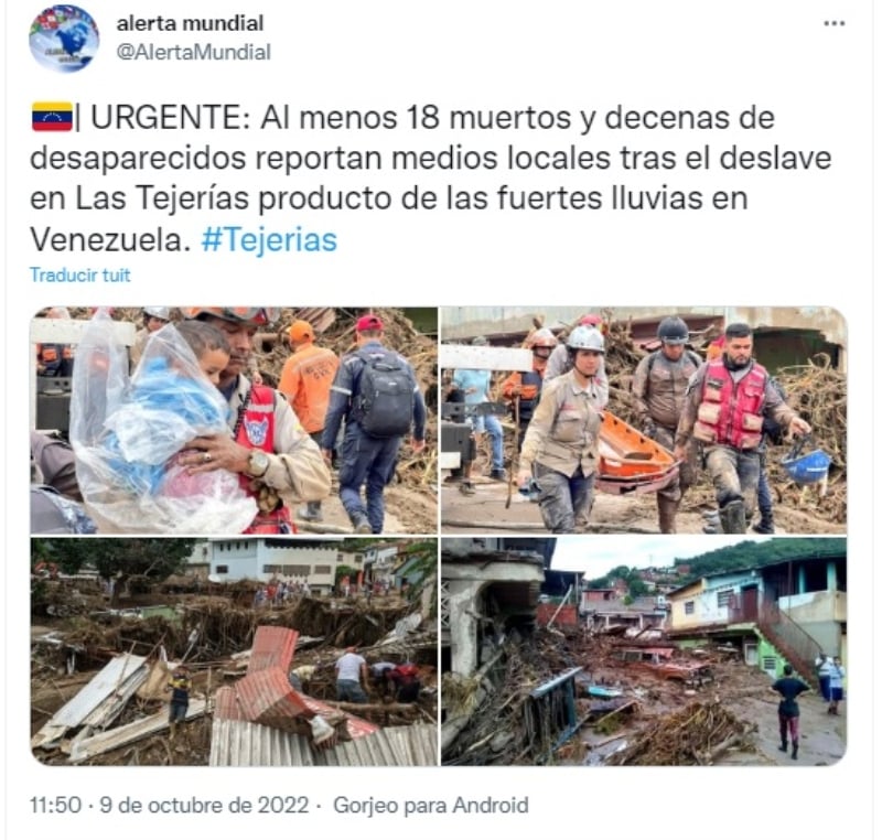 "Estamos tratando de rescatar los que podamos"