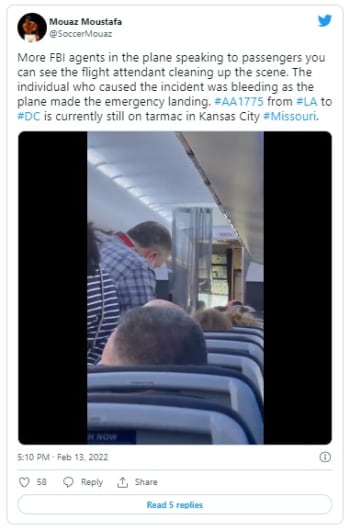 American Airlines flight diverted by passenger who wanted to open the door