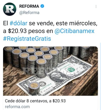 Mexican peso February 24, this is how the dollar sells today