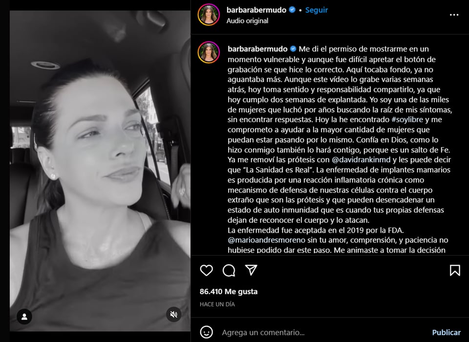 ¿Qué le pasó a Bárbara Bermudo?