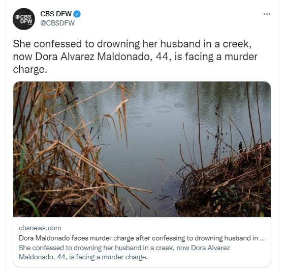 Hallan muerto al esposo de Dora Álvarez en un arroyo