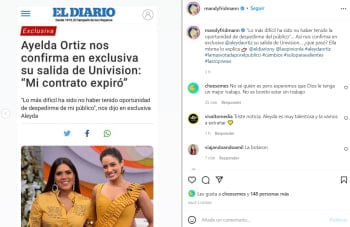 From one moment to another he no longer appeared; A new dismissal at Univisión